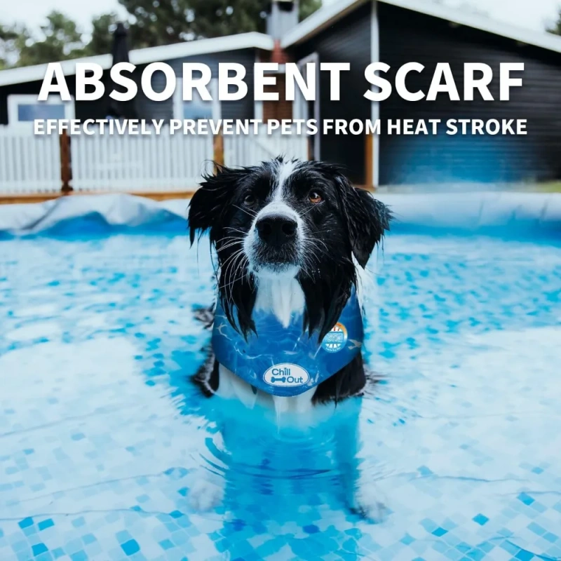 Pet Cooling Ice Scarf Cool,  headband dog collar cat collar, cooling pet headband, summer breathable scarf,neck cooler for dogs