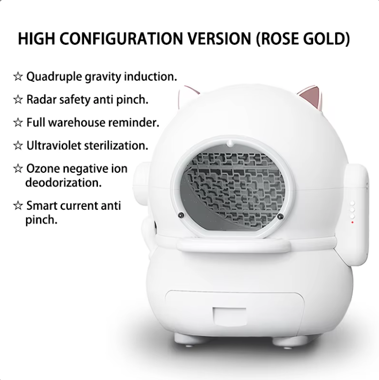 Factory Wholesales Smart Cat Toilet Box Intelligent Monitoring And Automatic Cleaning Smart Cat Litter Box