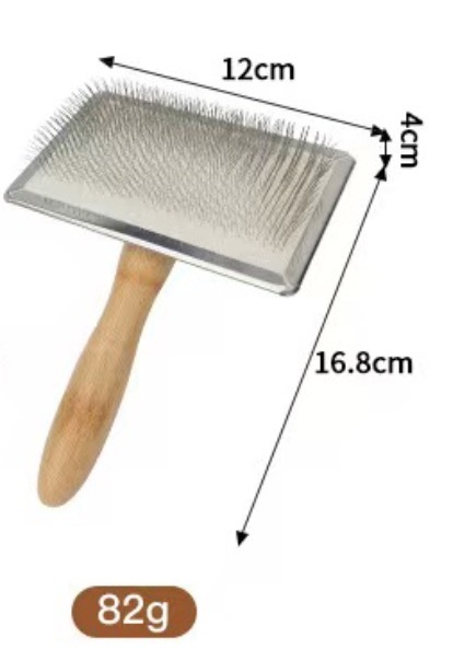Dog Comb Solid Wood Dog Brush Pet Hair Remover Massage Cat Brush Pet Grooming Stainless Steel Combs for Cats Hair Knot Opening