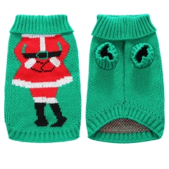 Christmas Sweater Dog Clothes Winter Warm Pet Coat Jacket Vest for Small Dog Clothes Festival Costume Christmas Ugly Sweater 45