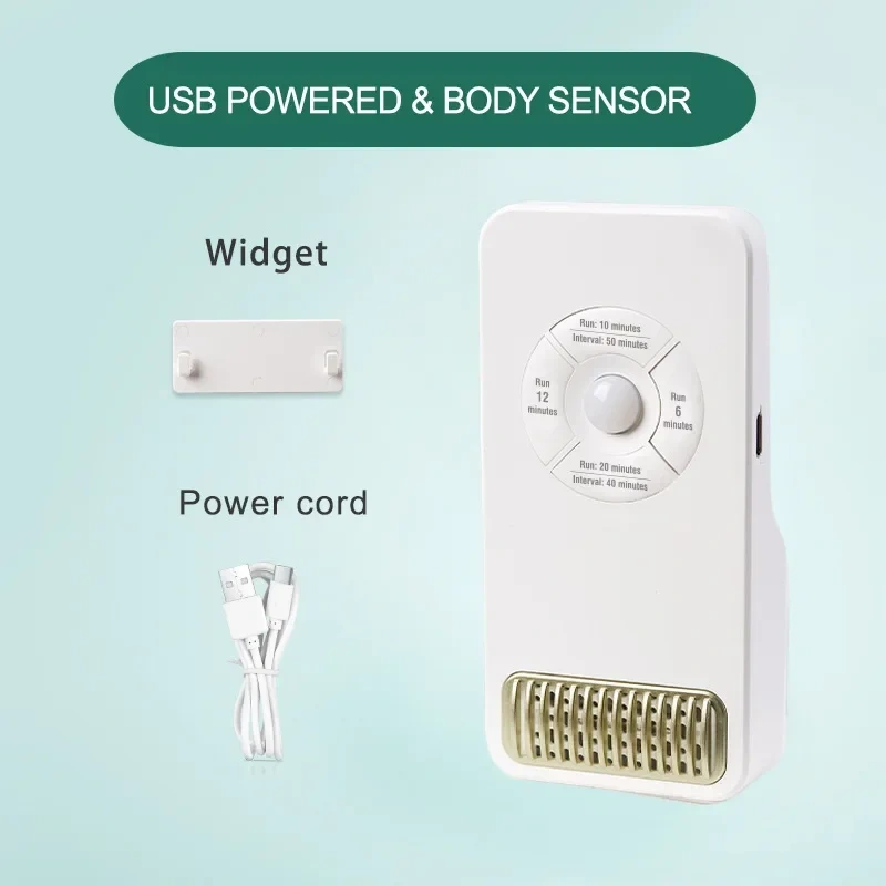 TOUA Smart Cat Odor Purifier for Cats Litter Box, USB Automatic Induction Air Cleaner for Indoor Pets Deodorization Disinfection