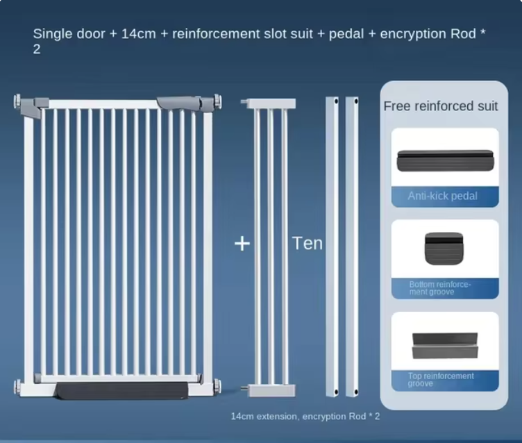 Carbon Steel Dog Fences Indoor Balcony Partition Fence Heighten Punch-free Door Rail Stairs Doorways Pet Products Dog Supplies