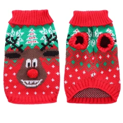 Christmas Sweater Dog Clothes Winter Warm Pet Coat Jacket Vest for Small Dog Clothes Festival Costume Christmas Ugly Sweater 45