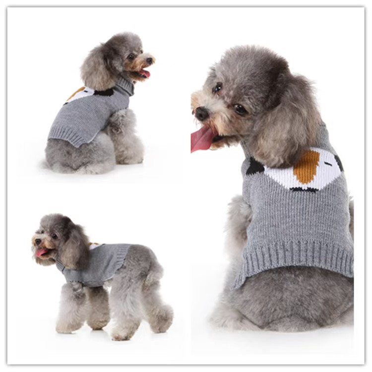 Christmas Sweater Dog Clothes Winter Warm Pet Coat Jacket Vest for Small Dog Clothes Festival Costume Christmas Ugly Sweater