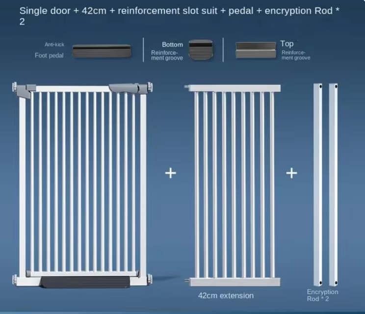Carbon Steel Dog Fences Indoor Balcony Partition Fence Heighten Punch-free Door Rail Stairs Doorways Pet Products Dog Supplies