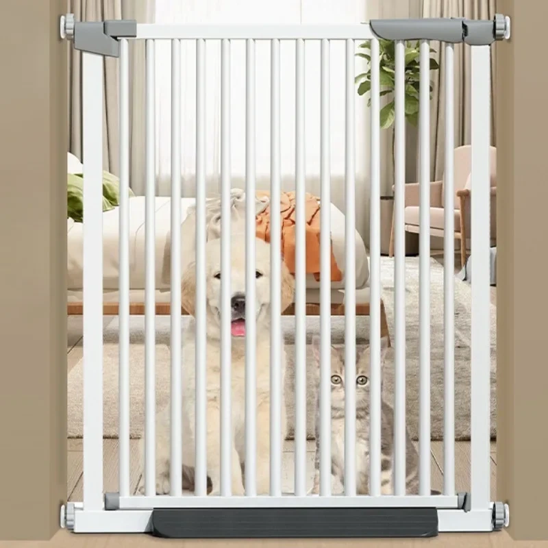 Carbon Steel Dog Fences Indoor Balcony Partition Fence Heighten Punch-free Door Rail Stairs Doorways Pet Products Dog Supplies