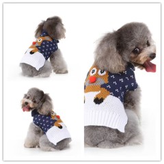 Christmas Sweater Dog Clothes Winter Warm Pet Coat Jacket Vest for Small Dog Clothes Festival Costume Christmas Ugly Sweater