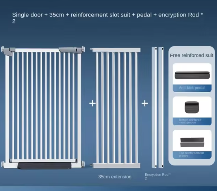 Carbon Steel Dog Fences Indoor Balcony Partition Fence Heighten Punch-free Door Rail Stairs Doorways Pet Products Dog Supplies