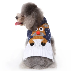 Christmas Sweater Dog Clothes Winter Warm Pet Coat Jacket Vest for Small Dog Clothes Festival Costume Christmas Ugly Sweater 45