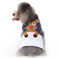 Christmas Sweater Dog Clothes Winter Warm Pet Coat Jacket Vest for Small Dog Clothes Festival Costume Christmas Ugly Sweater 45