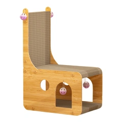 Cat Cardboard House Multifunctional Interative Cat Toy For Self Playing