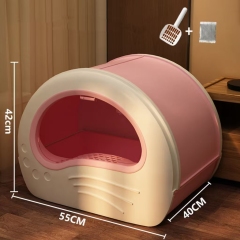 Extra large fully enclosed drawer cat litter box anti-splash and odor-proof cat toilet extra large integrated cat litter box