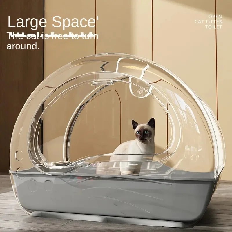 Extra large fully enclosed drawer cat litter box anti-splash and odor-proof cat toilet extra large integrated cat litter box