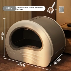 Extra large fully enclosed drawer cat litter box anti-splash and odor-proof cat toilet extra large integrated cat litter box