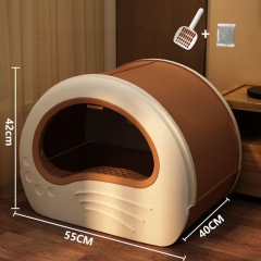 Extra large fully enclosed drawer cat litter box anti-splash and odor-proof cat toilet extra large integrated cat litter box