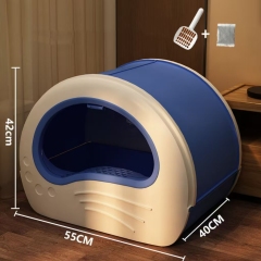 Extra large fully enclosed drawer cat litter box anti-splash and odor-proof cat toilet extra large integrated cat litter box
