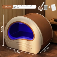 Extra large fully enclosed drawer cat litter box anti-splash and odor-proof cat toilet extra large integrated cat litter box