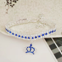 New Design Zircon Pet Dog Collars Colorized Crown Cat Necklace Puppy Adjustable Rose Golden Luxury York Dog Neck Accessories