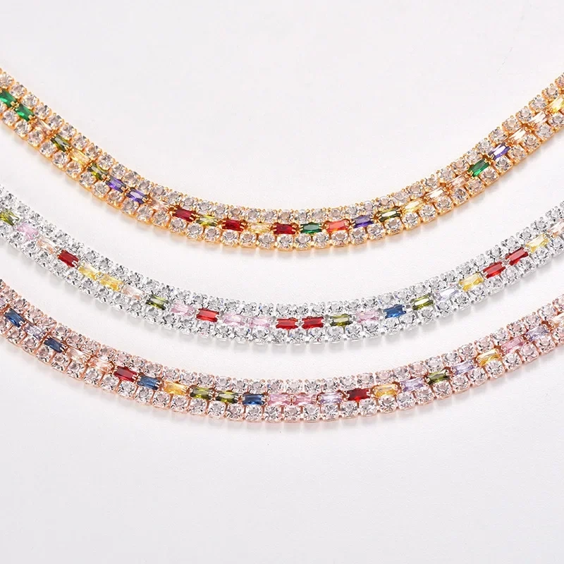 Luxury Bling Crystal Rhinestone Dog Cat Necklace Adjustable Collar For Pet Wedding Clothes Accessorie Decorative Supplies