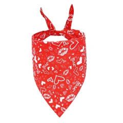Triangle Saliva Towel for Pets, Triangular Bandage, Accessories Supplies, Products for Dog and Cat, Love