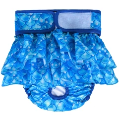 Female Dogs Diaper Washable Pets Physiological Pants Sanitary Panties Leakproof Menstrual Underwear for Small Large Dogs Shorts