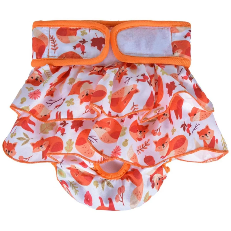 Female Dogs Diaper Washable Pets Physiological Pants Sanitary Panties Leakproof Menstrual Underwear for Small Large Dogs Shorts