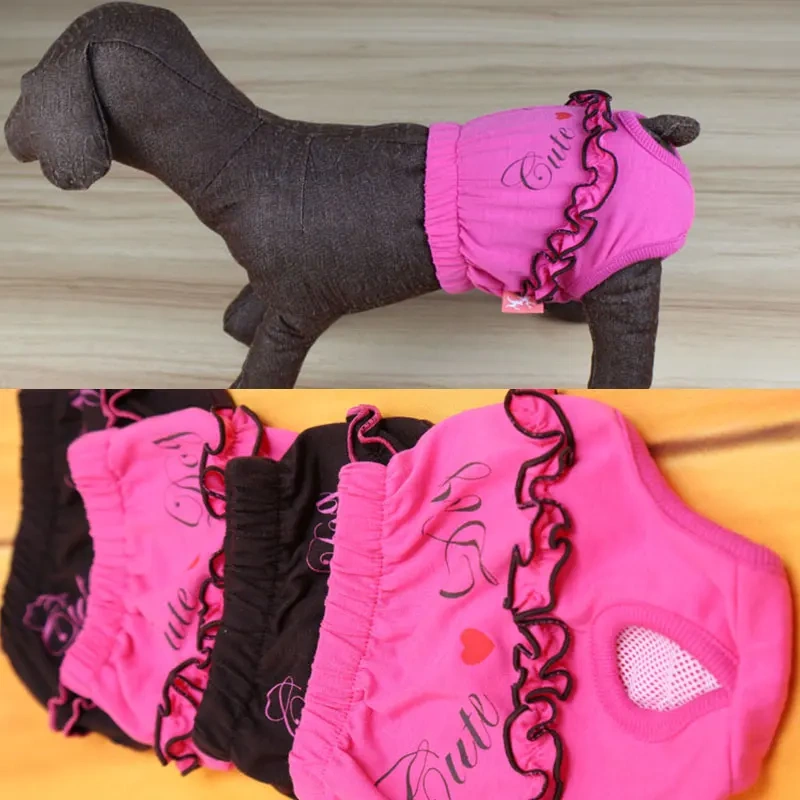 Female Dog Panties Diapers for Dogs Sanitary Physiological Pants Washable Pet Underwear Dog Clothes Chihuahua Puppy Shorts