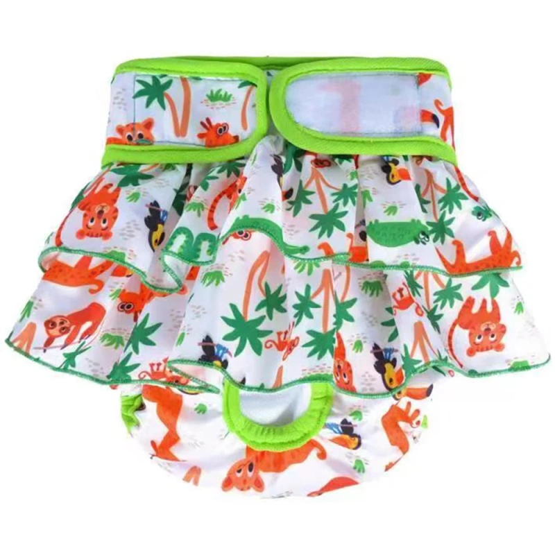 Female Dogs Diaper Washable Pets Physiological Pants Sanitary Panties Leakproof Menstrual Underwear for Small Large Dogs Shorts