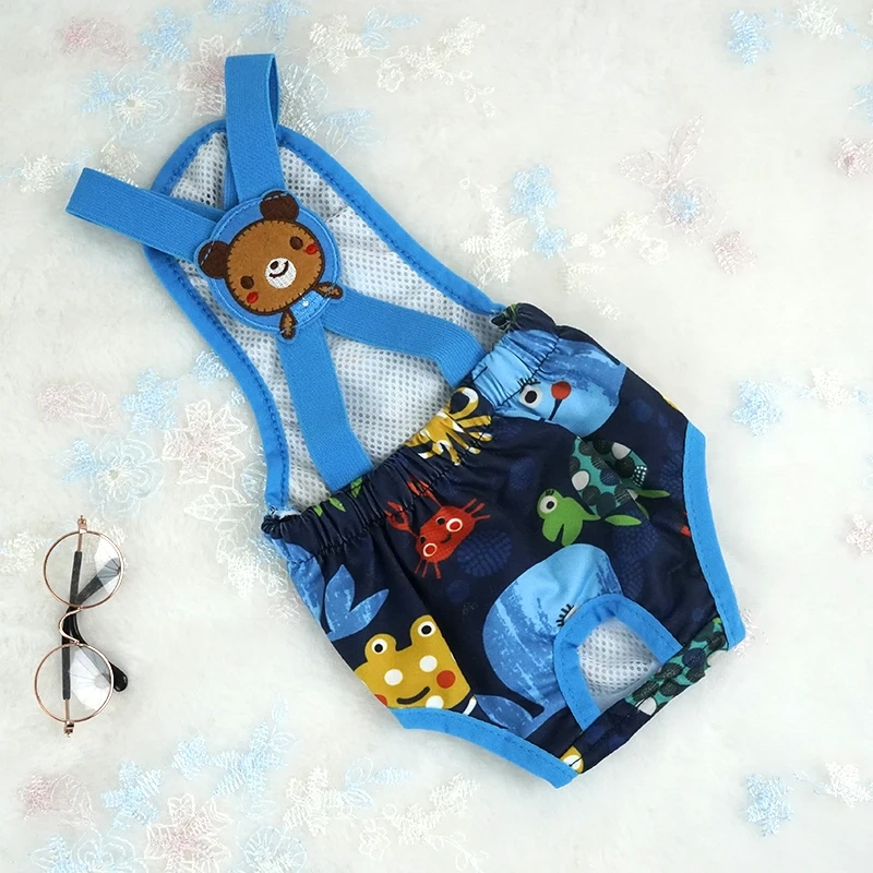 Cartoon Print Pet Dog Shorts Diaper Sanitary Physiological Pants Washable Female Short Panties Menstruation Underwear Briefs