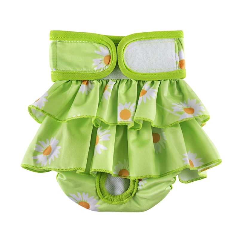 Female Dogs Diaper Washable Pets Physiological Pants Sanitary Panties Leakproof Menstrual Underwear for Small Large Dogs Shorts
