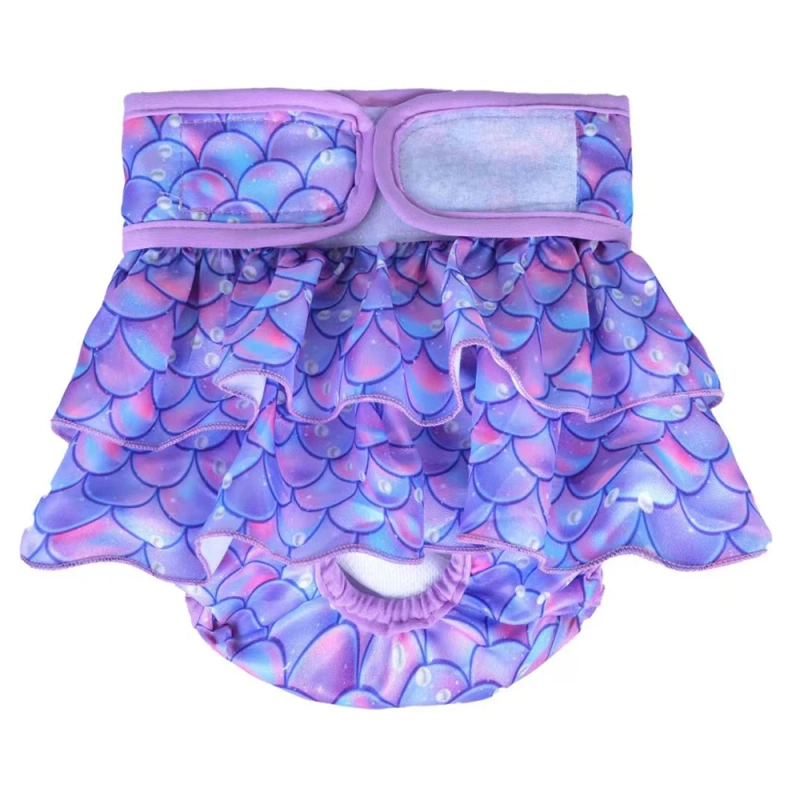 Female Dogs Diaper Washable Pets Physiological Pants Sanitary Panties Leakproof Menstrual Underwear for Small Large Dogs Shorts