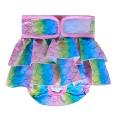 Female Dogs Diaper Washable Pets Physiological Pants Sanitary Panties Leakproof Menstrual Underwear for Small Large Dogs Shorts