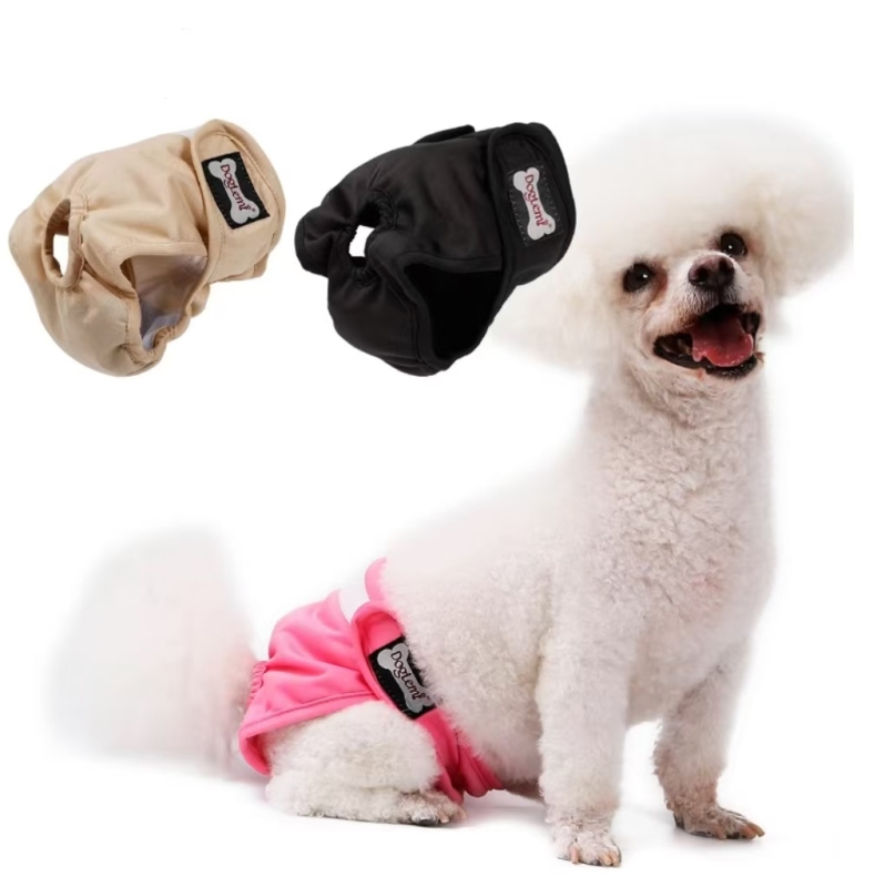 Female Dog Underwear Panties Menstruation Shorts Briefs Jumpsuit Sanitary Shorts For Dog Washable Pet Physiological Pant Diaper