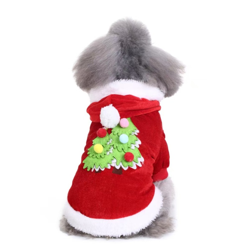Puppy Fancy Dress,Christmas Santa Costume, Halloween Cat Costume, Pet Clothes, Christmas Suit with Cap for Dogs and Cats