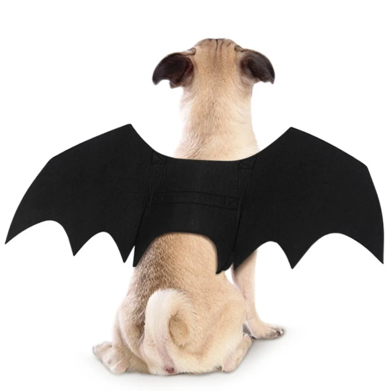 Halloween Cats and Dogs Dress Up Pets Transformation Costumes Bat Wings Halloween Funny Atmosphere Pet Supplies