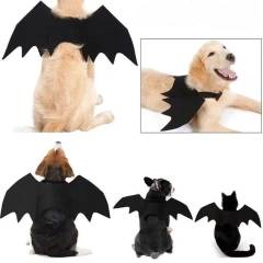 Halloween Cats and Dogs Dress Up Pets Transformation Costumes Bat Wings Halloween Funny Atmosphere Pet Supplies