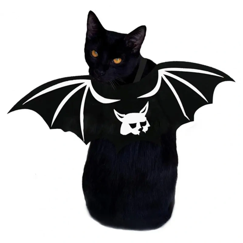 Dog Cat Bat Wings Costume Cartoon Pattern Easy-wearing Decorative Felt Cloth Bat Wings Costume Pet Ornament Pet Supplies