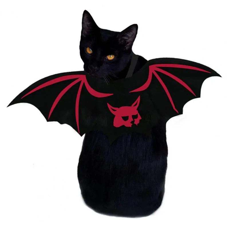 Dog Cat Bat Wings Costume Cartoon Pattern Easy-wearing Decorative Felt Cloth Bat Wings Costume Pet Ornament Pet Supplies