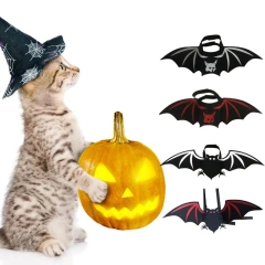 Dog Cat Bat Wings Costume Cartoon Pattern Easy-wearing Decorative Felt Cloth Bat Wings Costume Pet Ornament Pet Supplies