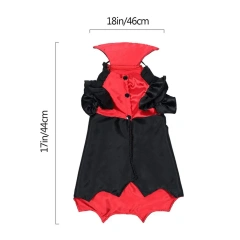 Cat Halloween Cape Cat Costume Funny Vampire Cosplay Novelty Kitten Clothes For Halloween Christmas Cute Scary Spooky Pet Costum