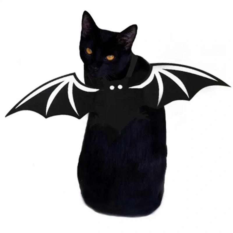 Dog Cat Bat Wings Costume Cartoon Pattern Easy-wearing Decorative Felt Cloth Bat Wings Costume Pet Ornament Pet Supplies