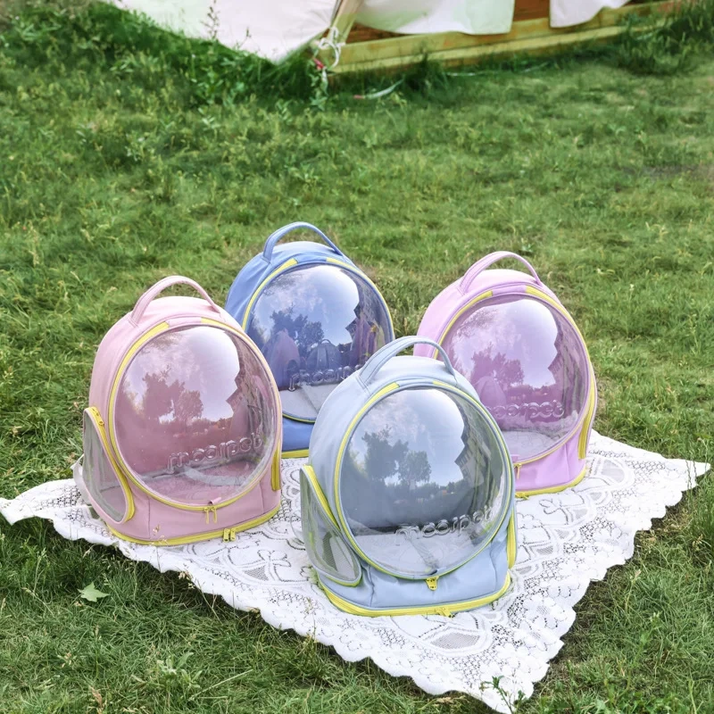 Cat Carrying Bag Space Pet Backpack Breathable Portable Transparent Backpack Puppy Dog Transport Carrier Space Capsule Bag Pets