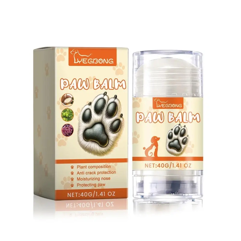 40g Pet Paw Protection Balm Dog Foot Moisturizer Household Pet Paw Balm Pet Cat Foot Care Cream Cleaning Supplies