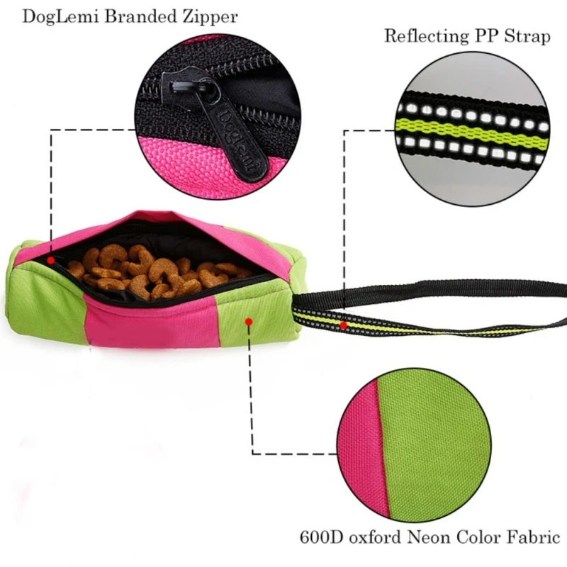FML Pet Toys For Cats Dog Toys Interactive Training Portable Waterproof Dog Snack Dummy Outdoor Dog Treat Pouch Puppy Training