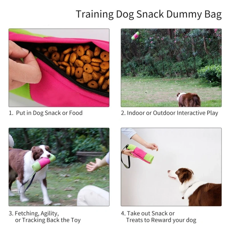 FML Pet Toys For Cats Dog Toys Interactive Training Portable Waterproof Dog Snack Dummy Outdoor Dog Treat Pouch Puppy Training