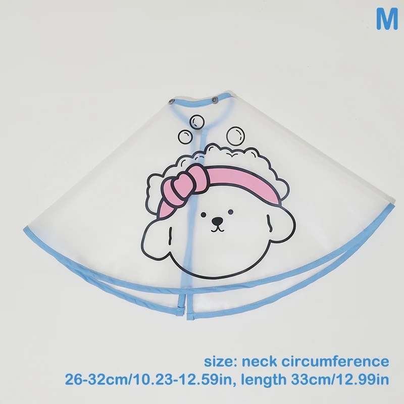 Pets Dogs Clothes Cloak Haircut Cloak Jacket For Dogs Cats Tear Stain Facial Care Waterproof Raincoat Cape Cloth Pet Supplies
