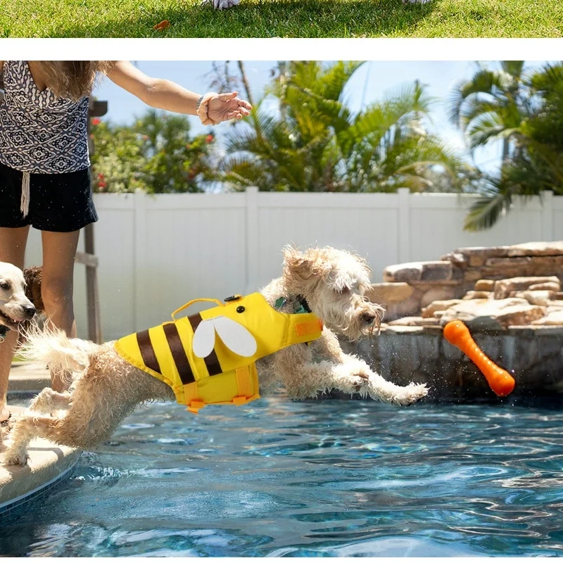 Pet life jackets, pet swimming supplies, dog swimming clothes, summer dog swimming life jackets