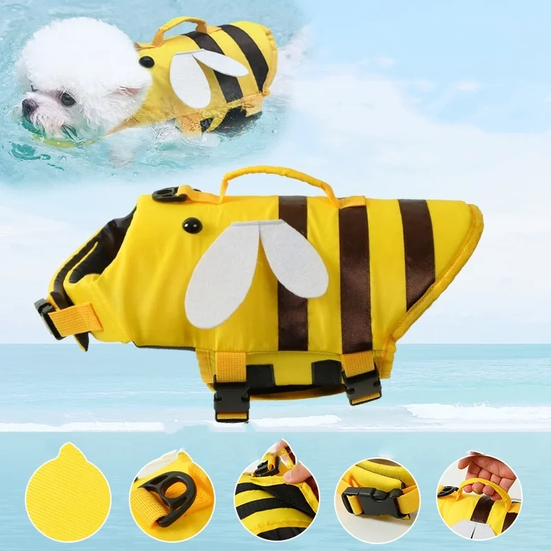 Pet life jackets, pet swimming supplies, dog swimming clothes, summer dog swimming life jackets