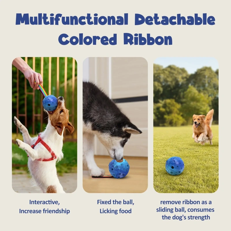 ZMaker 2024 New Rubber Pet Slow Licking Snack Ball Toy Freezable Fillable Interactive Chew Toy Dog Treat Ball