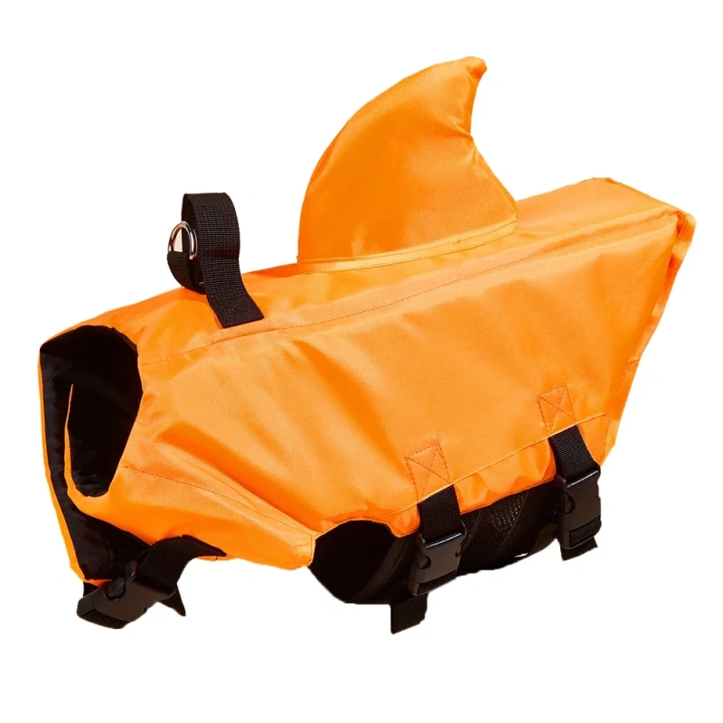Shark Fin Dog Life Jacket Enhanced Buoyancy Small Dogs Swimming Clothes Safety Vest with Handle for Dogs Surfing